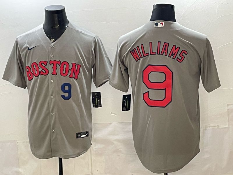 Men 2026 Boston Red Sox #9 Williams Grey Game Nike MLB Jersey style 002